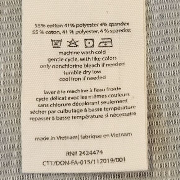 Donni Toupe Ribbed Cotton Blend Open Cardigan One Size Fits All - Picture 8 of 8